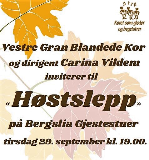 Høstslepp på Bergslia Gjestestuer