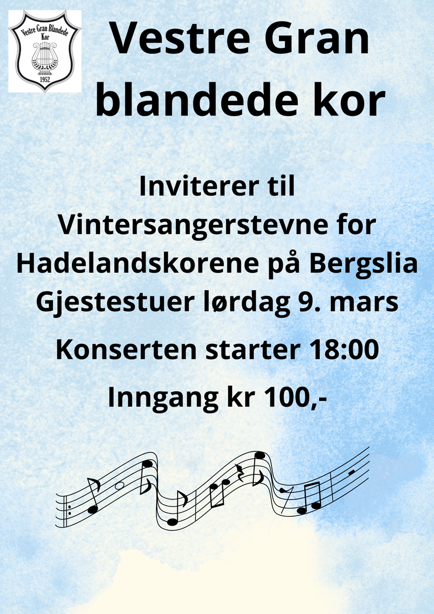 Vintersangerstevne 9.mars 2024